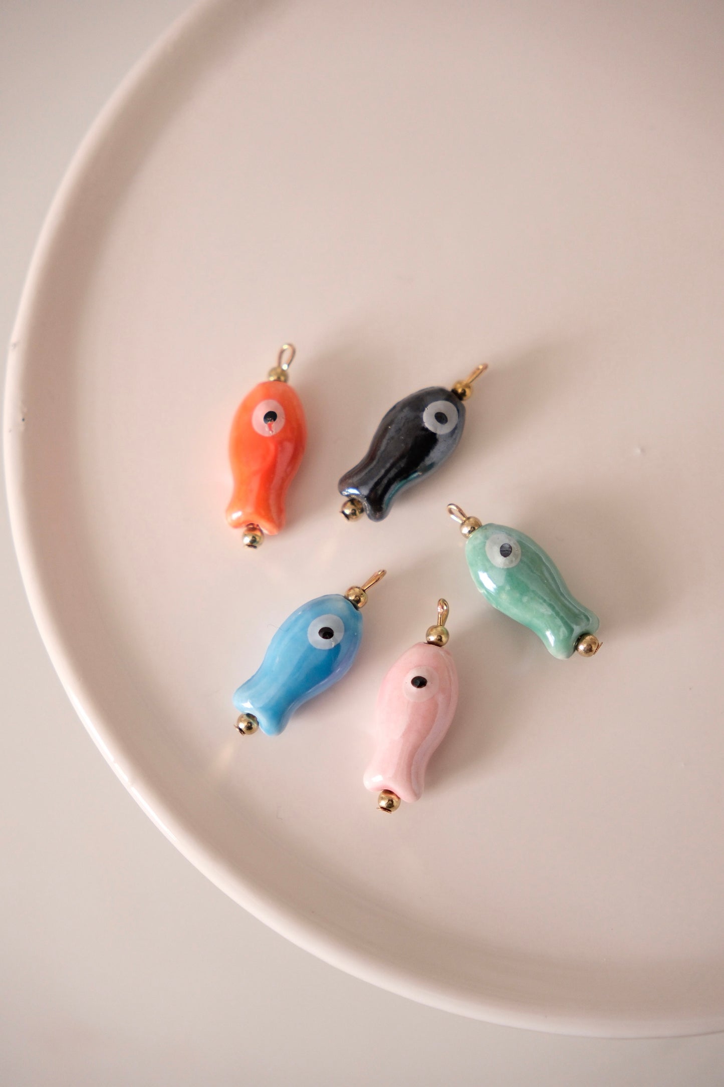 Charms - poissons céramique