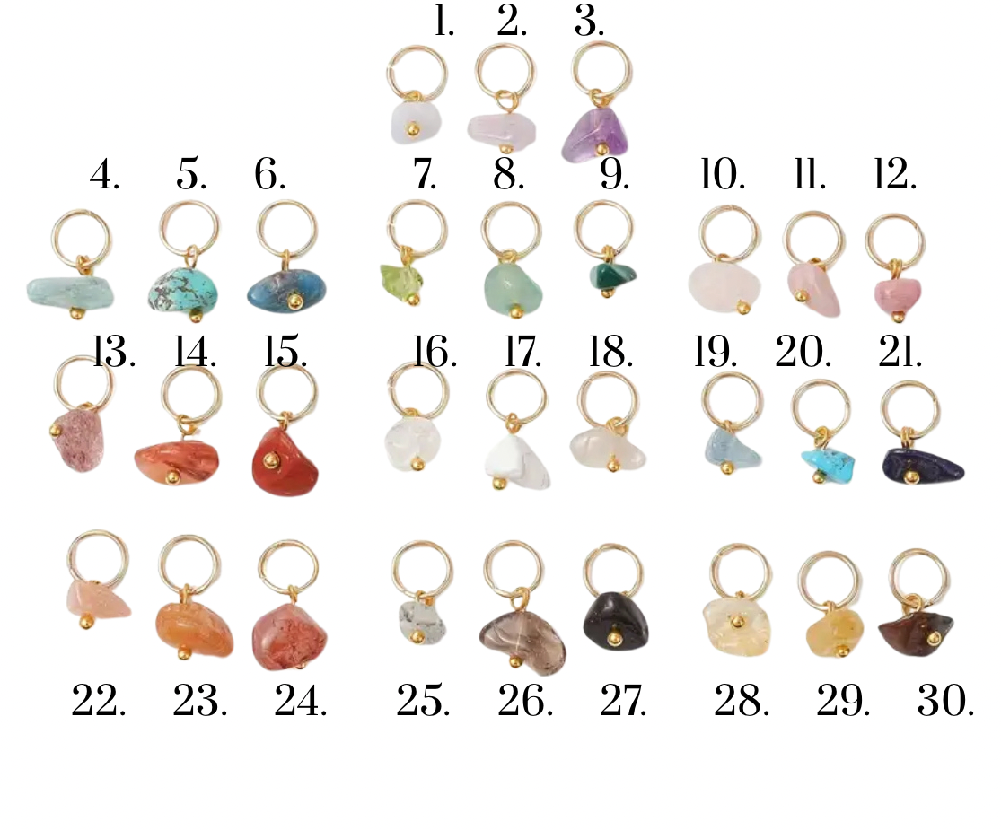 Charms - Pierre colorée