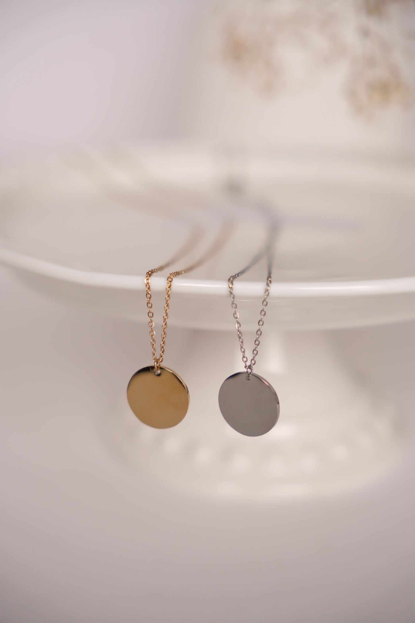 Chaine à médaillon à graver