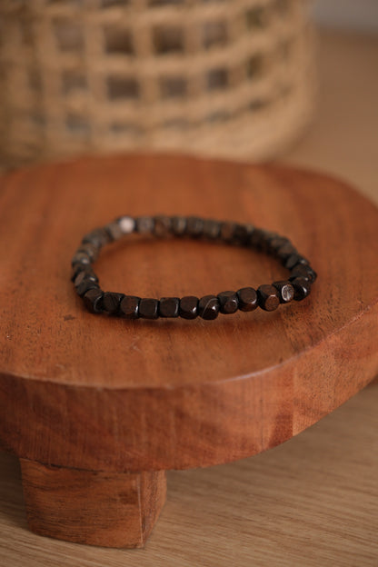 Bracelet billes de bois