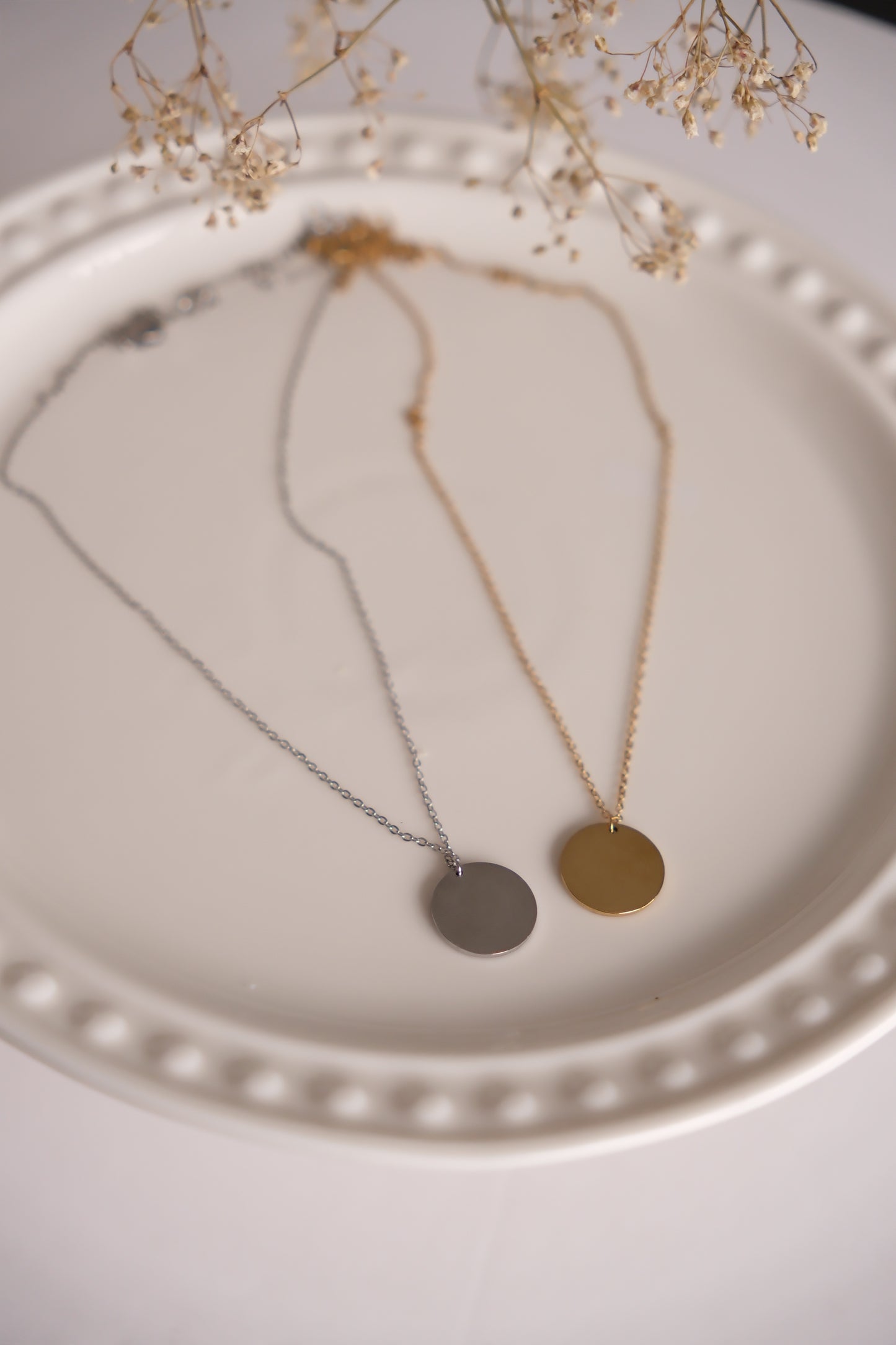 Chaine à médaillon à graver