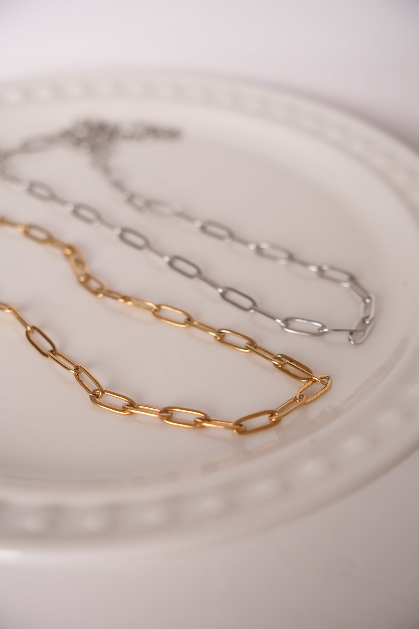 Bijoux personnalisés | Collier clip petite maille