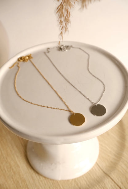 Chaine à médaillon à graver