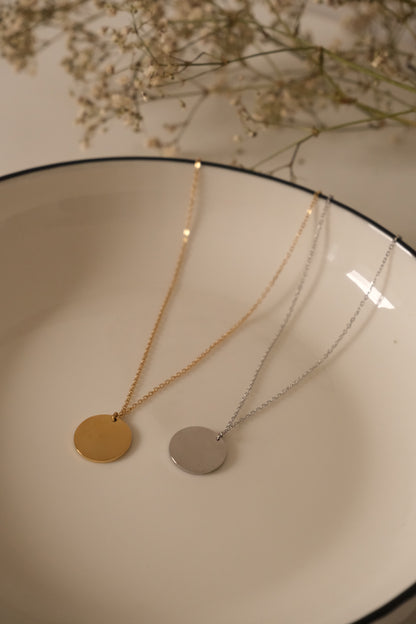 Chaine à médaillon à graver