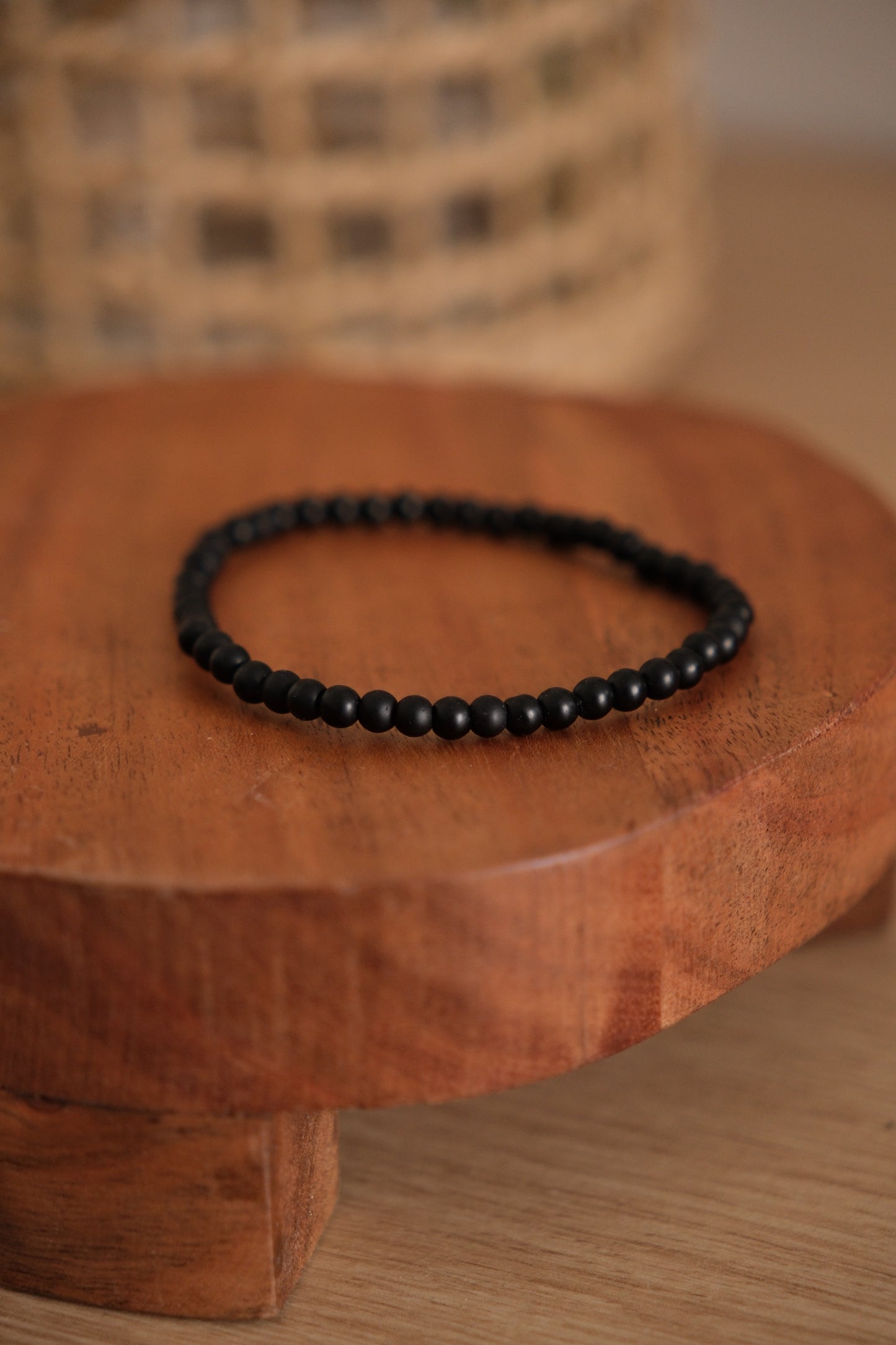 Bracelet billes de bois