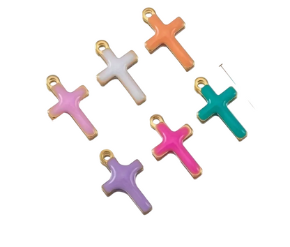 Charms - Croix colorées