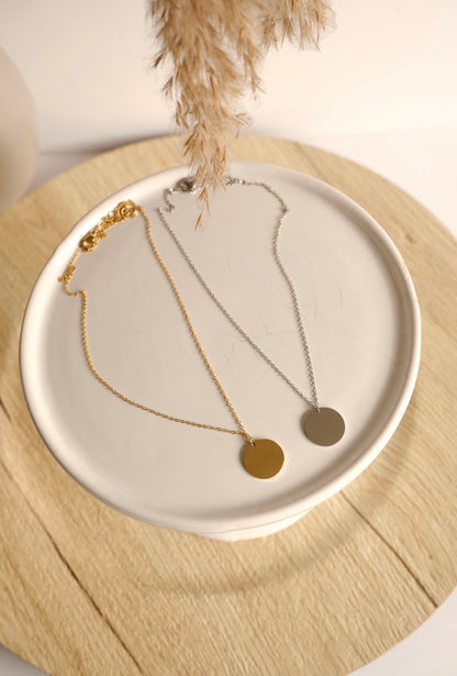 Chaine à médaillon à graver