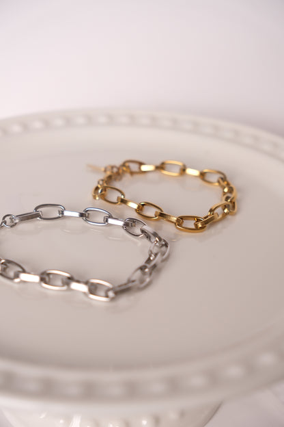 Bijoux personnalisés | Bracelet clip - grosse maille