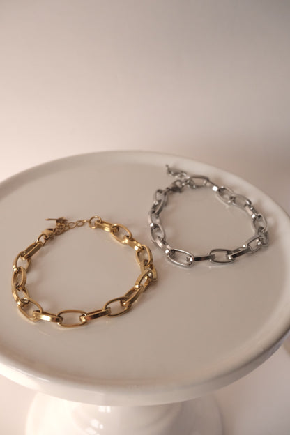 Bracelet clip - grosse maille