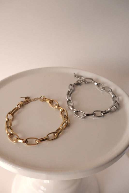 Bracelet clip - grosse maille