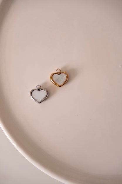Charms - Coeur blanc