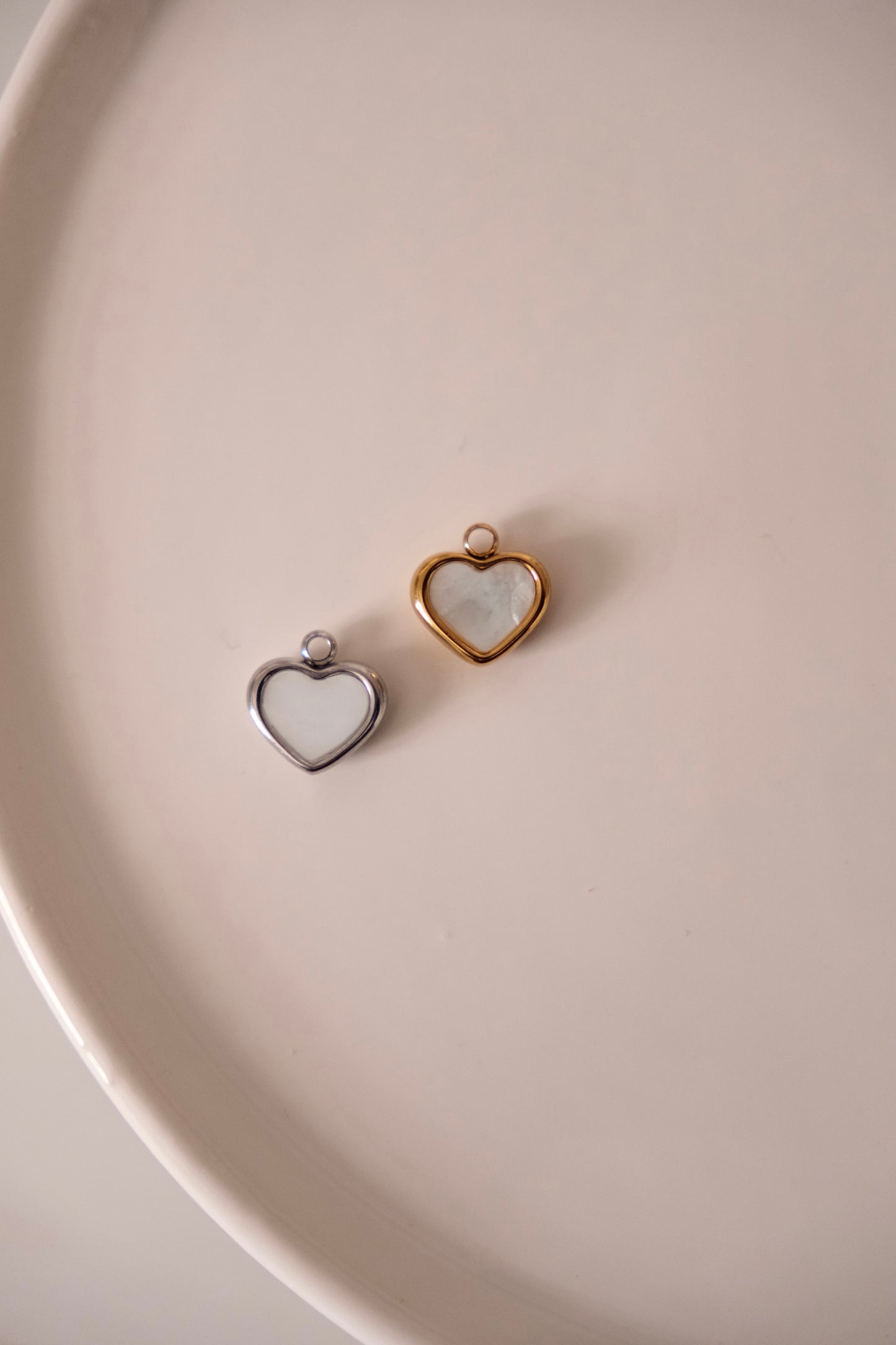 Charms - Coeur blanc
