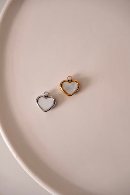 Charms - Coeur blanc
