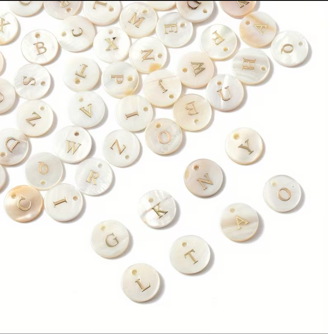 Charms - Lettre en coquillage